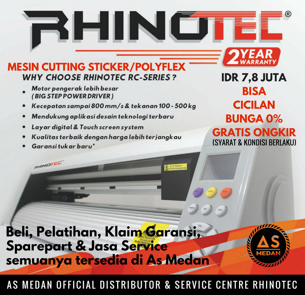 Mesin cutting sticker rhinotec